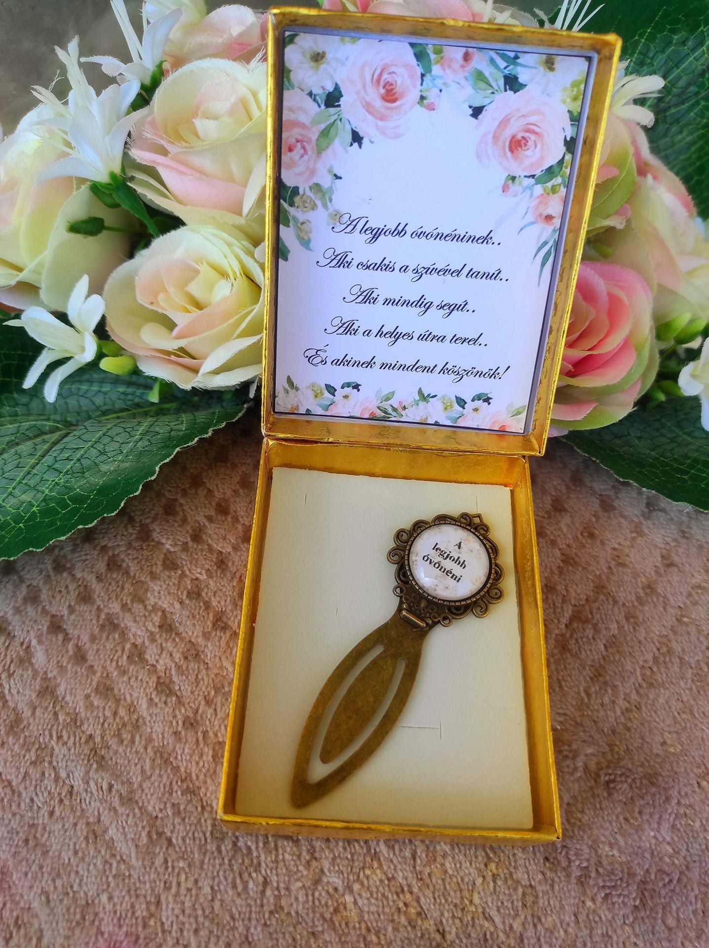 A legjobb óvónéni ajándék könyvjelző